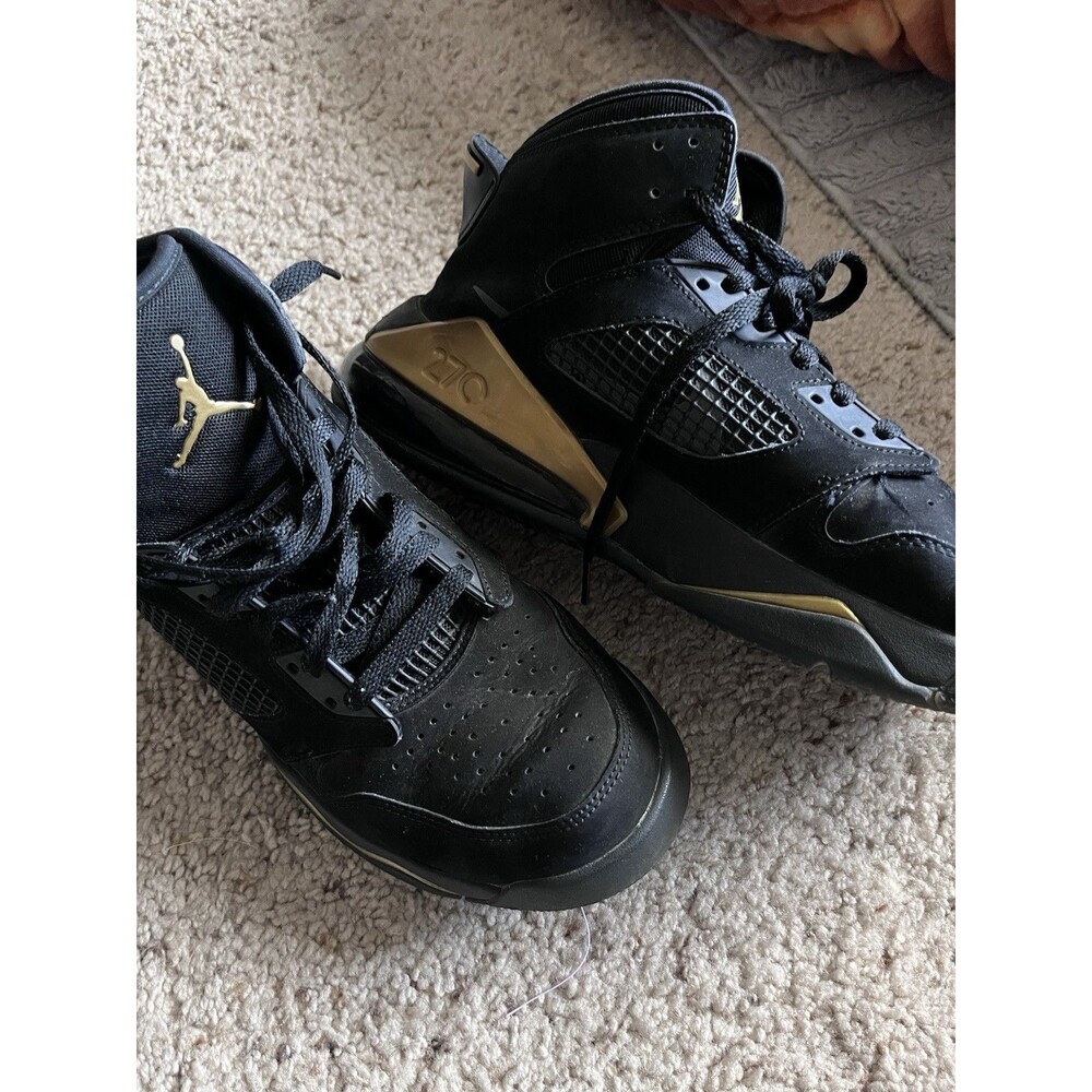 Nike Air Jordan Mars 270 Size Men’s 10 CD7070-007 Gold Patent Black BBall Shoes - Picture 3 of 9